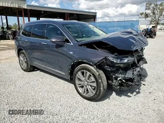 2024 Cadillac XT6 FWD Premium Luxury with VIN 1GYKPCRS5RZ732850, listed as a Copart auction lot 80002184 with 3,518 mi miles and Salvage Title. Bid and sale history available at carsss.com. Image 12.