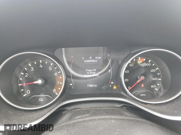 2018 Jeep Compass Sport z VIN 3C4NJCAB4JT124295, wystawiony jako Copart lot #52328795 z przebiegiem 77 901 mil mil oraz Szkoda całkowita • Salvage title. Historia ofert i sprzedaży dostępna na DreamBid. Obrazek 9.