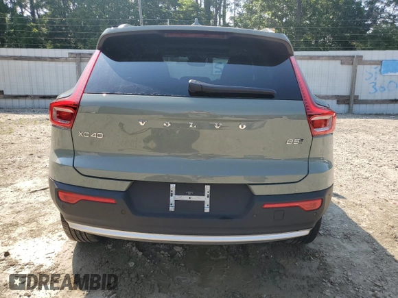 2025 Volvo XC40 Plus Bright Theme with VIN YV4L12UE9S2601455, listed as a Copart auction lot 60730115 with 1,344 mi miles and Non repairable. Bid and sale history available at DreamBid. Image 6.
