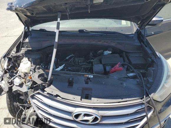 2017 Hyundai Santa Fe 2.4L with VIN 5NMZU3LBXHH019659, listed as a Copart auction lot 64056815 with 121,210 mi miles and Salvage title. Bid and sale history available at DreamBid. Image 12.