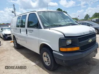 2012 Chevrolet Express Cargo with VIN 1GCZGTCA0C1143764, listed as a IAAI auction lot 42441193 with 155,045 mi miles and . Bid and sale history available at DreamBid. Image 1.