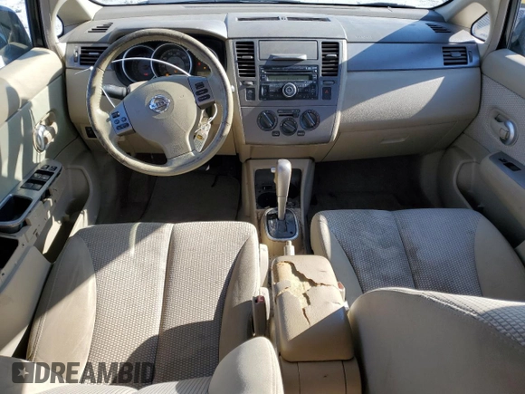 2007 Nissan Versa 1.8 S with VIN 3N1BC13E07L444184, listed as a Copart auction lot 46214485 with 125,316 mi miles and Salvage Title. Bid and sale history available at carsss.com. Image 8.