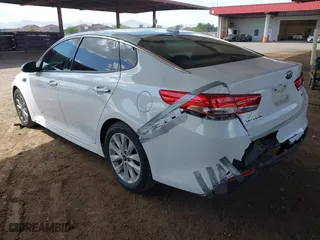 2017 Kia Optima EX with VIN 5XXGU4L38HG158709, listed as a IAAI auction lot 41949488 with 100,965 mi miles. Bid and sale history available at carsss.com. Image 3.