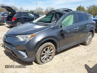2016 Toyota RAV4 Hybrid Limited with VIN JTMDJREV7GD047729, listed as a IAAI auction lot 41833765 with 114,830 mi miles. Bid and sale history available at carsss.com. Image 2.