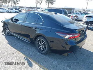 2023 Toyota Camry SE with VIN 4T1T11AKXPU760788, listed as a IAAI auction lot 41837741 with 1 mi miles. Bid and sale history available at carsss.com. Image 3.