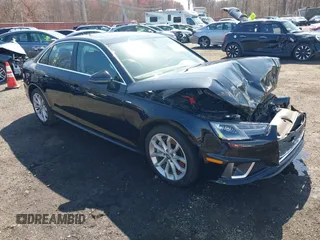 2019 Audi A4 Premium z VIN WAUDNAF47KA107169, wystawiony jako IAAI lot #41891215 z przebiegiem 49 247 mil mil oraz . Historia ofert i sprzedaży dostępna na DreamBid. Obrazek 1.