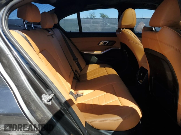 2021 BMW 3 Series 330i with VIN 3MW5R1J08M8B68719, listed as a Copart auction lot 49869565 with 41,200 mi miles and Salvage Title. Bid and sale history available at carsss.com. Image 10.