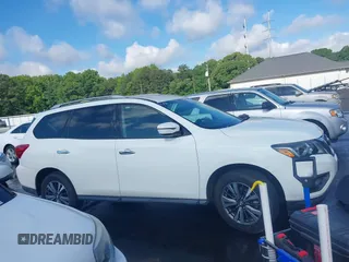 2017 Nissan Pathfinder SV with VIN 5N1DR2MM9HC615605, listed as a IAAI auction lot 42245107 with 112,536 mi miles and . Bid and sale history available at DreamBid. Image 13.
