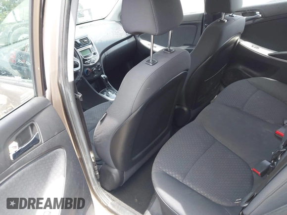2012 Hyundai Accent SE with VIN KMHCU5AE1CU006231, listed as a IAAI auction lot 42263193 with 104,845 mi miles and . Bid and sale history available at DreamBid. Image 8.