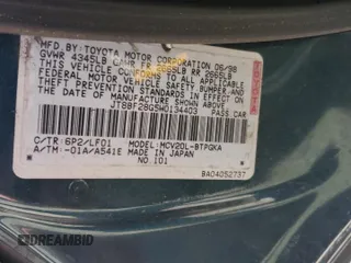 1998 Lexus ES 300 с VIN JT8BF28G5W0134403, выставлен на аукционе Copart как лот 57131135 с пробегом 281 827 миль миль и Списание • Salvage title. История ставок и продаж доступна на DreamBid. Изображение 12.