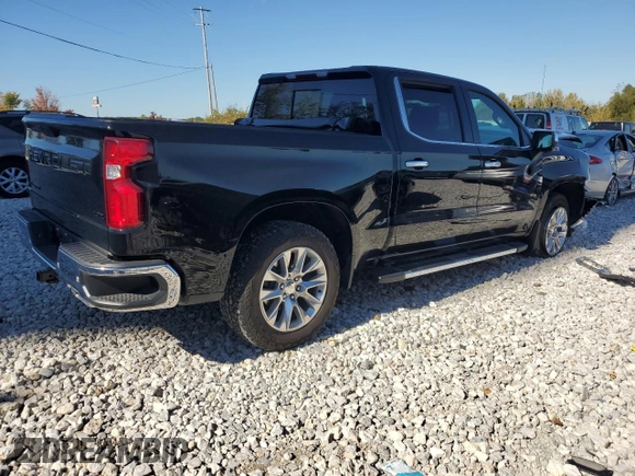 2022 Chevrolet Silverado 1500 LTZ with VIN 3GCUYGET9NG190955, listed as a Copart auction lot 75223464 with 19,225 mi miles and Salvage Title. Bid and sale history available at DreamBid. Image 3.