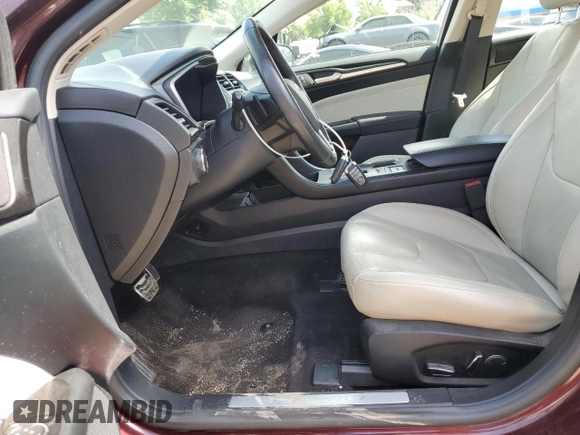 2017 Ford Fusion Titanium with VIN 3FA6P0D95HR208813, listed as a Copart auction lot 60832915 with 62,920 mi miles and Salvage title. Bid and sale history available at DreamBid. Image 7.