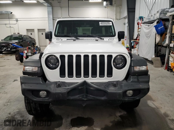 2023 Jeep Wrangler Sport S with VIN 1C4HJXDN1PW628218, listed as a Copart auction lot 48355205 with 32,009 mi miles and Salvage title. Bid and sale history available at DreamBid. Image 5.
