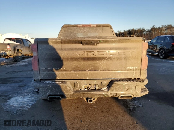 2021 Chevrolet Silverado 1500 RST with VIN 3GCUYEED0MG395057, listed as a Copart auction lot 45287335 with 52,874 mi miles and Salvage Title. Bid and sale history available at carsss.com. Image 6.