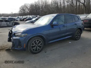 2022 BMW X3 xDrive30i with VIN 5UX53DP08N9N42135, listed as a Copart auction lot 49241025 with 59,352 mi miles and Salvage Title. Bid and sale history available at DreamBid. Image 1.