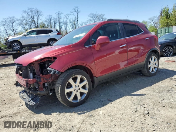 2013 Buick Encore Leather with VIN KL4CJCSB2DB105749, listed as a Copart auction lot 53475525 with 100,659 mi miles and Salvage Title. Bid and sale history available at carsss.com. Image 1.