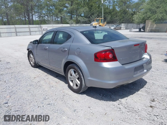 2013 Dodge Avenger SXT with VIN 1C3CDZCGXDN741008, listed as a IAAI auction lot 42086508 with 124,596 mi miles and . Bid and sale history available at carsss.com. Image 3.