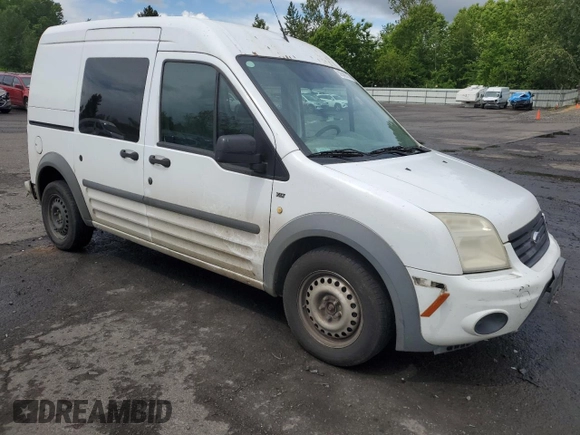 2010 Ford Transit Connect XLT with VIN NM0LS6BN1AT018703, listed as a Copart auction lot 56548575 with 184,017 mi miles and Salvage title. Bid and sale history available at DreamBid. Image 4.