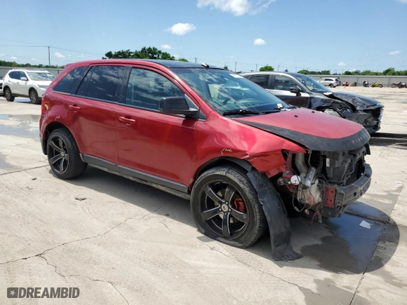 2012 Ford Edge SEL with VIN 2FMDK3JCXCBA72036, listed as a Copart auction lot 54167315 with 176,891 mi miles and Salvage Title. Bid and sale history available at carsss.com. Image 4.