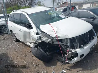 2016 Nissan Pathfinder S z VIN 5N1AR2MN0GC637700, wystawiony jako IAAI lot #41899423 z przebiegiem Nie podano mil oraz . Historia ofert i sprzedaży dostępna na DreamBid. Obrazek 1.
