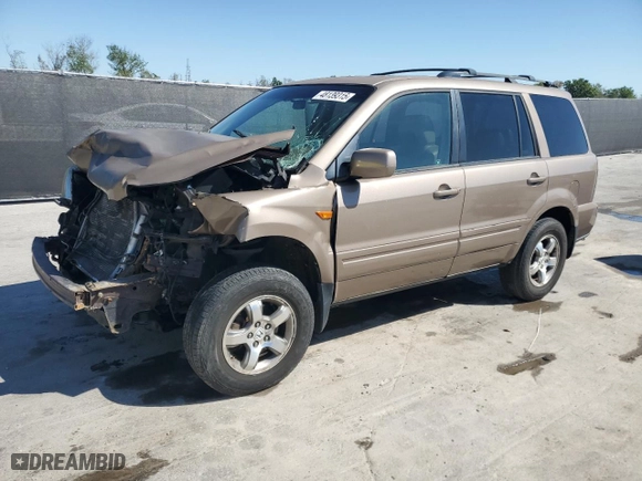 2007 Honda Pilot EX-L with VIN 2HKYF18787H508187, listed as a Copart auction lot 48139315 with 188,985 mi miles and Salvage Title. Bid and sale history available at carsss.com. Image 1.