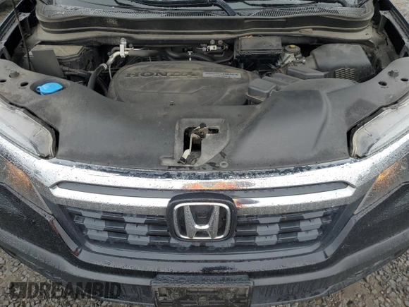 2017 Honda Ridgeline RTL with VIN 5FPYK3F51HB012972, listed as a Copart auction lot 58789565 with 135,725 mi miles and Salvage title. Bid and sale history available at DreamBid. Image 11.