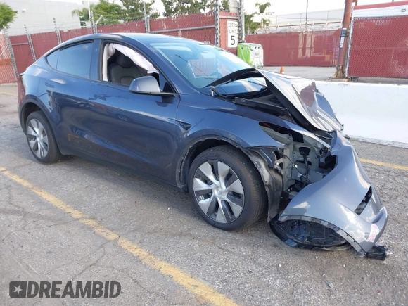 2023 Tesla Model Y Long Range with VIN 7SAYGDEE7PA192488, listed as a IAAI auction lot 42233466 with Not provided miles and . Bid and sale history available at DreamBid. Image 1.