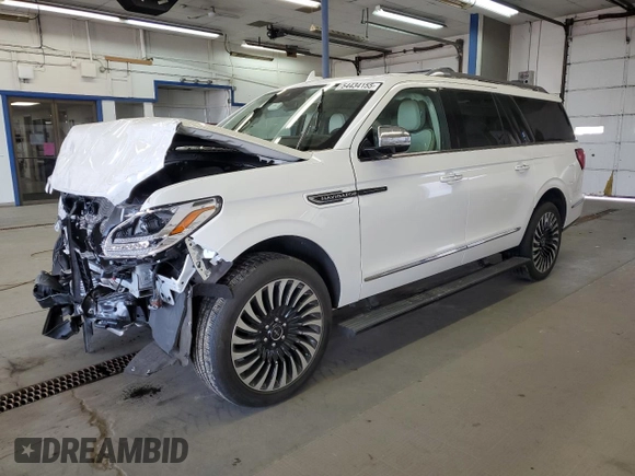 2020 Lincoln Navigator Black Label z VIN 5LMJJ3TT5LEL23937, wystawiony jako Copart lot #54434155 z przebiegiem 22 437 mil mil oraz Szkoda całkowita • Salvage title. Historia ofert i sprzedaży dostępna na DreamBid. Obrazek 1.