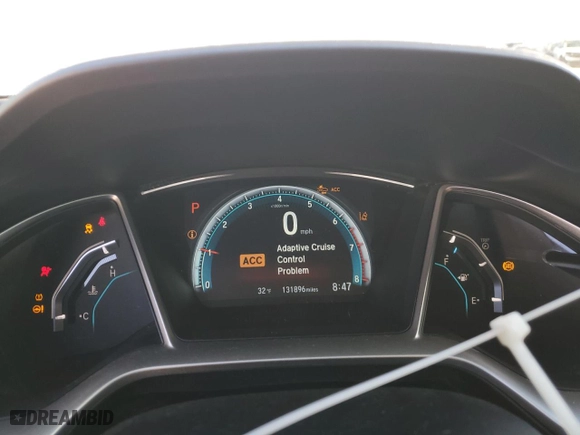 2016 Honda Civic Sedan Touring with VIN 19XFC1F96GE031123, listed as a Copart auction lot 47122215 with 131,896 mi miles and Salvage Title. Bid and sale history available at carsss.com. Image 9.