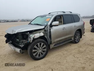 2016 Lexus LX 570 with VIN JTJHY7AX9G4195631, listed as a Copart auction lot 43220955 with 204,918 mi miles and Salvage Title. Bid and sale history available at DreamBid. Image 1.