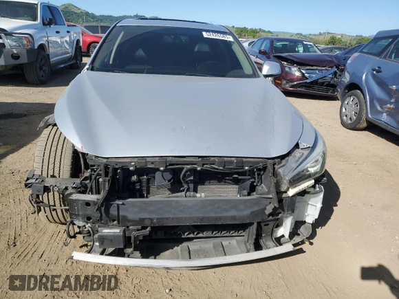 2019 Infiniti Q50 Luxe z VIN JN1EV7AP4KM543474, wystawiony jako Copart lot #52426585 z przebiegiem 50 435 mil mil oraz Szkoda całkowita • Salvage title. Historia ofert i sprzedaży dostępna na DreamBid. Obrazek 5.