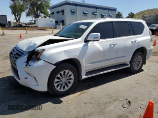 2014 Lexus GX 460 with VIN JTJBM7FX9E5068315, listed as a Copart auction lot 62450255 with Not provided miles and Salvage title. Bid and sale history available at DreamBid. Image 1.