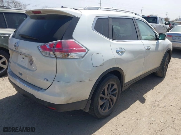 2016 Nissan Rogue SL with VIN 5N1AT2MT9GC829892, listed as a IAAI auction lot 41736503 with 128,701 mi miles. Bid and sale history available at carsss.com. Image 4.