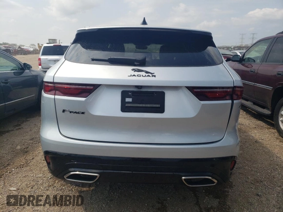 2021 Jaguar F-Pace S with VIN SADCJ2EU0MA684036, listed as a Copart auction lot 61138894 with 33,818 mi miles and Salvage title. Bid and sale history available at DreamBid. Image 6.