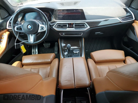 2019 BMW X5 xDrive40i with VIN 5UXCR6C51KLL23163, listed as a Copart auction lot 58598455 with 151,698 mi miles and Salvage title. Bid and sale history available at DreamBid. Image 8.