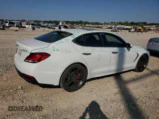 2020 Genesis G70 3.3T with VIN KMTG34LEXLU063223, listed as a Copart auction lot 74316164 with 48,317 mi miles and Salvage Title. Bid and sale history available at carsss.com. Image 3.