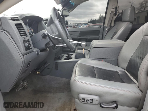 2007 Dodge Ram 2500 SLT with VIN 3D7KS28AX7G811974, listed as a Copart auction lot 45987265 with 155,595 mi miles and Salvage Title. Bid and sale history available at carsss.com. Image 7.