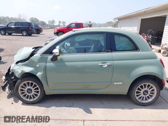 2013 FIAT 500 Lounge with VIN 3C3CFFER3DT536623, listed as a IAAI auction lot 42425991 with 87,905 mi miles and . Bid and sale history available at DreamBid. Image 15.