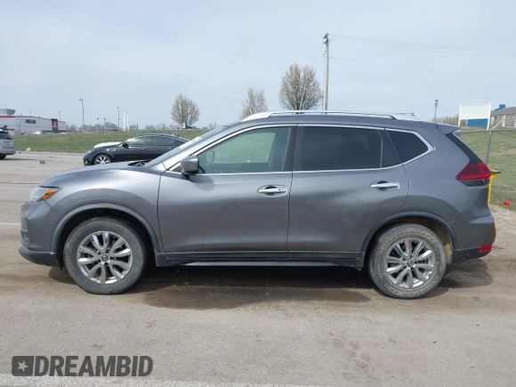 2019 Nissan Rogue SV with VIN KNMAT2MTXKP506487, listed as a IAAI auction lot 41834948 with 139,984 mi miles. Bid and sale history available at carsss.com. Image 14.