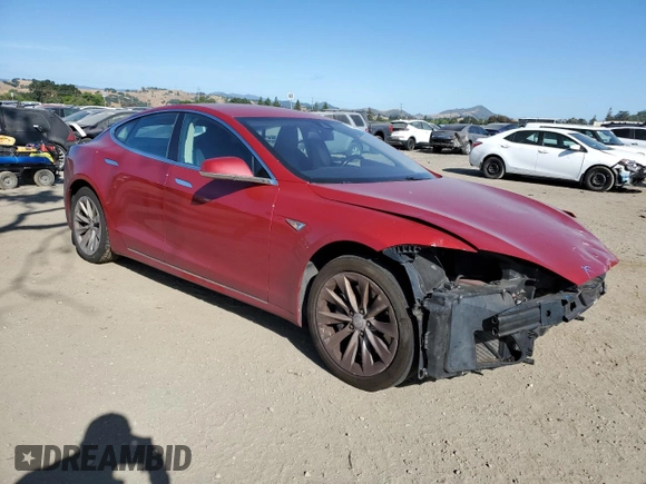 2016 Tesla Model S 70 with VIN 5YJSA1E17GF159171, listed as a Copart auction lot 57258495 with 119,849 mi miles and Salvage title. Bid and sale history available at DreamBid. Image 4.