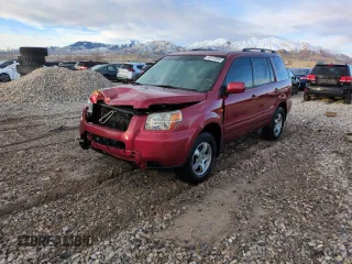 2006 Honda Pilot EX-L with VIN 2HKYF18616H528643, listed as a Copart auction lot 46137845 with 169,375 mi miles and Salvage Title. Bid and sale history available at DreamBid. Image 1.