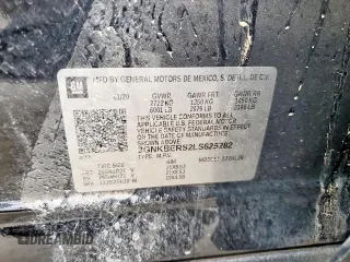 2020 Chevrolet Blazer RS with VIN 3GNKBERS2LS625282, listed as a Copart auction lot 58732775 with 79,972 mi miles and Salvage title. Bid and sale history available at DreamBid. Image 13.