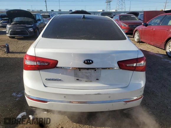 2014 Kia Cadenza Premium with VIN KNALN4D76E5139487, listed as a Copart auction lot 83088624 with 152,899 mi miles and Salvage Title. Bid and sale history available at carsss.com. Image 6.