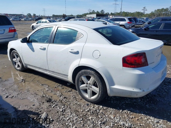 2013 Dodge Avenger SE with VIN 1C3CDZAB3DN708262, listed as a IAAI auction lot 41445183 with 189,571 mi miles and . Bid and sale history available at carsss.com. Image 3.