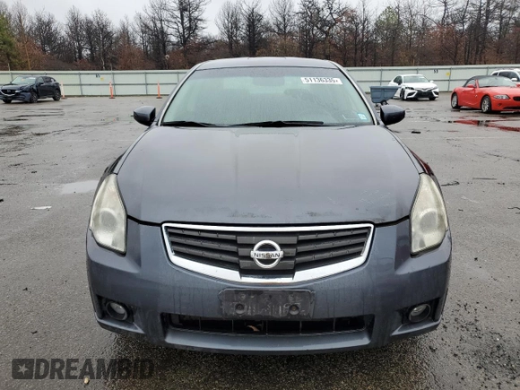 2007 Nissan Maxima 3.5 SE with VIN 1N4BA41E77C865036, listed as a Copart auction lot 51136335 with 12,252 mi miles and Clean Title. Bid and sale history available at carsss.com. Image 5.