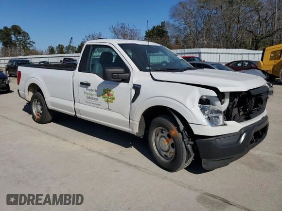 2022 Ford F-150 XL with VIN 1FTMF1CB1NKF26703, listed as a Copart auction lot 46470995 with 55,723 mi miles and Clean Title. Bid and sale history available at carsss.com. Image 4.