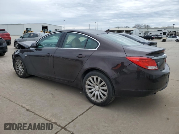 2011 Buick Regal CXL Turbo TO3 with VIN W04GX5GV3B1050715, listed as a Copart auction lot 46130405 with 127,071 mi miles and Salvage Title. Bid and sale history available at carsss.com. Image 2.