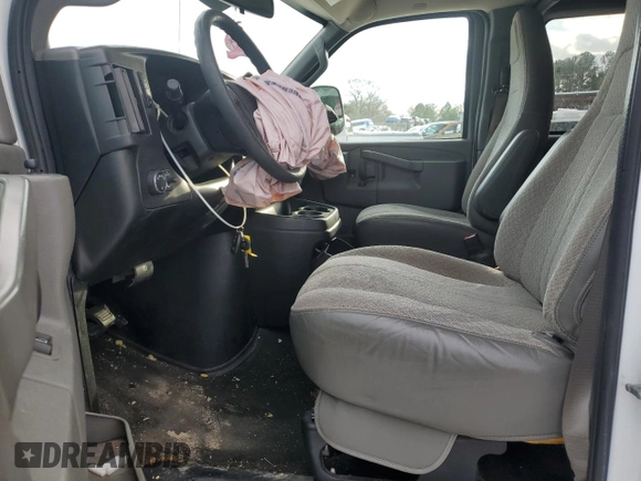 2019 Chevrolet Express Passenger LT с VIN 1GAZGPFG6K1214321, выставлен на аукционе Copart как лот 41398235 с пробегом 109 557 миль миль и Списание • Salvage title. История ставок и продаж доступна на DreamBid. Изображение 7.