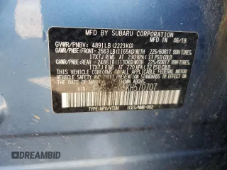 2019 Subaru Forester Premium with VIN JF2SKAEC5KH570707, listed as a Copart auction lot 64124625 with 89,358 mi miles and Salvage title. Bid and sale history available at DreamBid. Image 14.