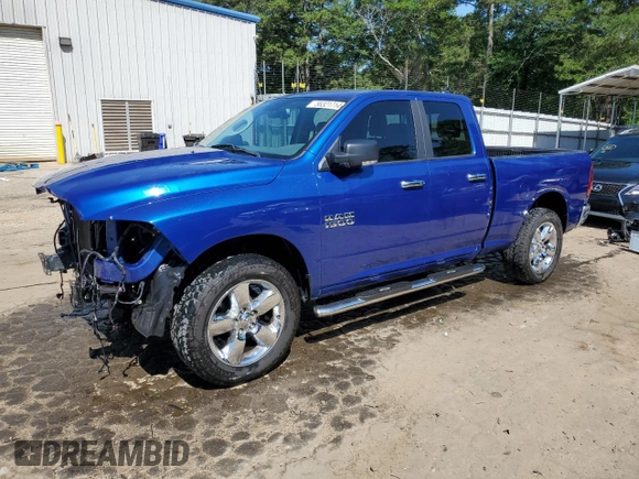 2018 Ram 1500 SLT with VIN 1C6RR7GG7JS247280, listed as a Copart auction lot 56321714 with 92,296 mi miles and Salvage title. Bid and sale history available at DreamBid. Image 1.